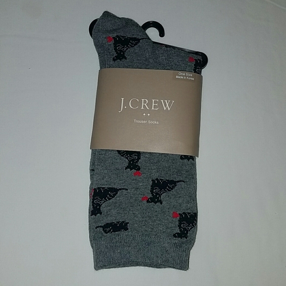 J. Crew Accessories - Dog and Heart Trouser Socks